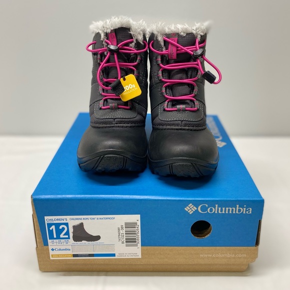 Columbia childrens rope tow lll snow boots - Picture 1 of 6